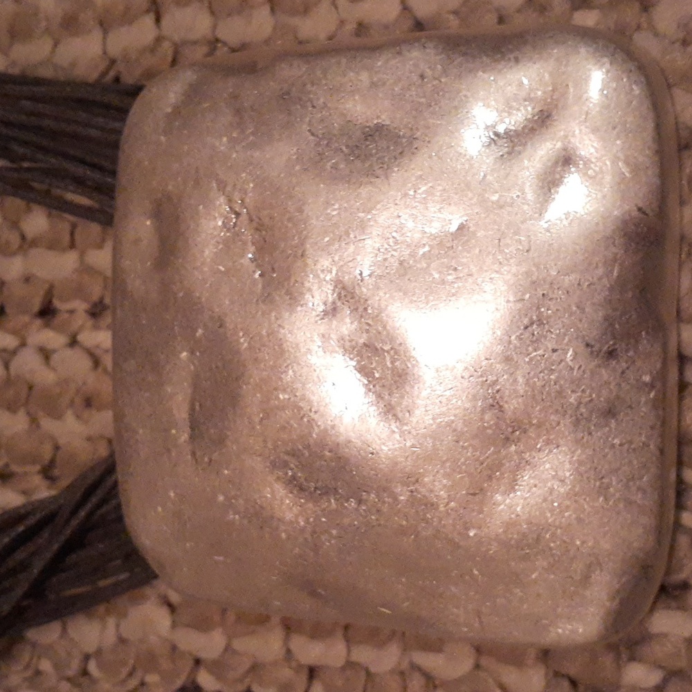 Silver Oversized Statement Necklace. - image 1